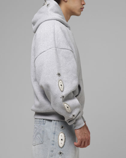 Loiter Rodeo Hybrid Zip Hoodie Grey Marle