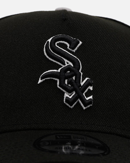 New Era Chicago White Sox 'Outline' 9FORTY A-Frame Snapback Black