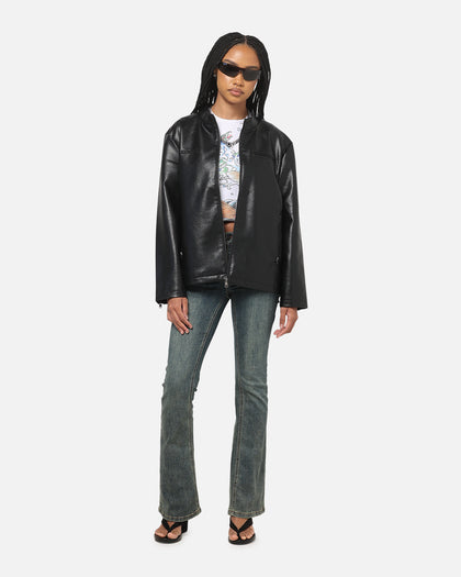 Ed Hardy Fury Biker Jacket Black
