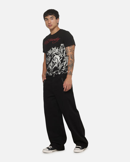 Ed Hardy Chrome Cowboy Jeans Black