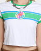 GUESS Originals Women's GUESS Originals X J Balvin Cropped Ringer T-Shirt Pure White Multi