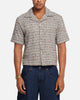 XXIII Boucle Tweed Crop Button Up Shirt Cream/Brown