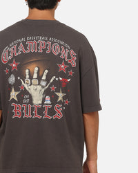 Mitchell & Ness Chicago Bulls Blackletter Champs Box T-Shirt Slate