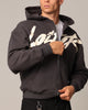 Loiter Spider Zip Hoodie Charcoal
