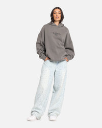 Saint Morta Lost Souls Boxy Hoodie Washed Charcoal