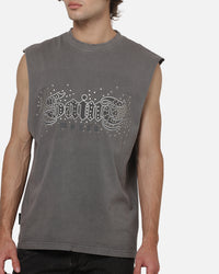 Saint Morta Medievil Oversized Muscle T-Shirt Washed Charcoal