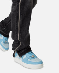 MNML D558 Straight Stripe Denim Jeans Black