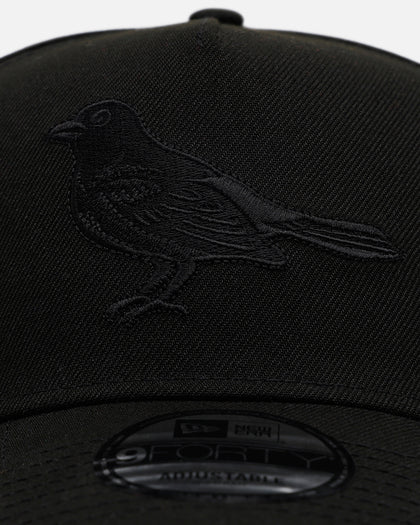 New Era Baltimore Orioles 'Easy Black' 9FORTY A-Frame Snapback Black/Black