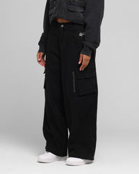 Loiter Combat Cargo Pants Washed Black