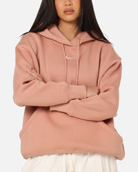 Nike Women's Sportswear Phoenix Fleece Oversized Pullover Hoodie Rose Gold