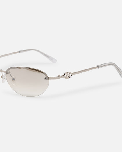 Le Specs Slinky Sunglasses Silver