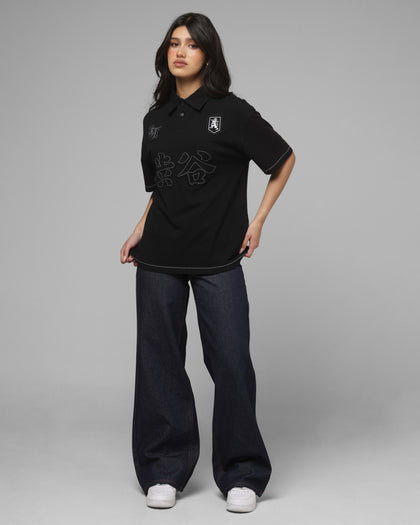 Loiter Unity Polo T-Shirt Black
