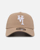 New Era Los Angeles Dodgers 'Upside Down LA Logo' 9FORTY A-Frame Snapback Camel