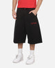 Ed Hardy Dragon Dagger Jorts Washed Black