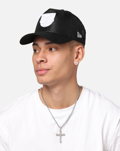 New Era New Zealand Warriors 'NRL Mesh Crown' 9FORTY A-Frame Trucker Snapback Black