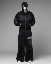 Loiter Marvel Venom Zip Through Hoodie Black
