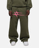 Loiter Hybrid Sweatpants Olive/Pink