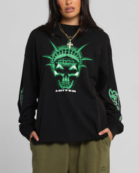 Loiter Liberty Long Sleeve T-Shirt Vintage Black