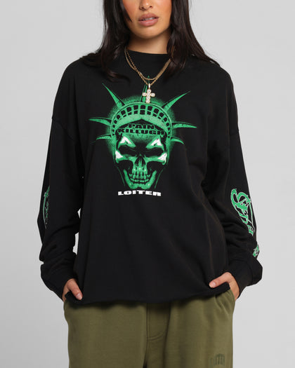 Loiter Liberty Long Sleeve T-Shirt Vintage Black