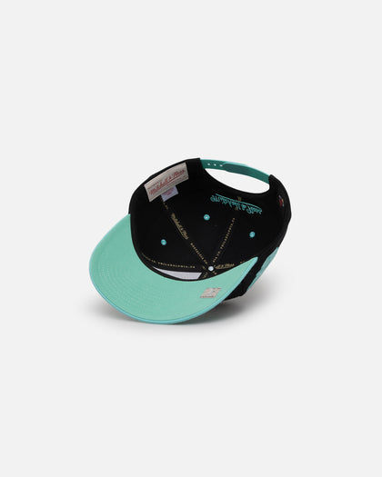 Mitchell & Ness Miami Heat "Ice Blue" Script Origin Snapback Black/Ice Blue
