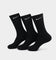 Nike Everyday Cotton Cushioned Crew Socks 3 Pack Black/White