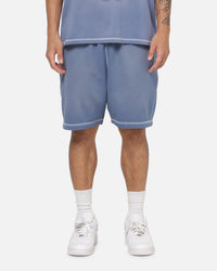New Era Acid Wash Fleece Shorts Blue