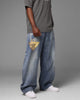 Loiter X Yu-Gi-Oh! Printed Yugi Denim Jeans Denim Blue