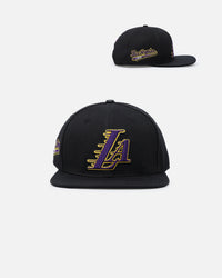 Pro Standard Los Angeles Lakers Wool Snapback Black