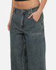 Ed Hardy Dragon Ultra Wide Jeans Mid Blue
