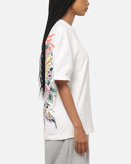 Ed Hardy Floral Skull T-Shirt Off White