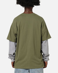 X-Large 91 Double Layer T-Shirt Pigment Olive