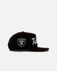 New Era Las Vegas Raiders 'Washed Black NFL Golfer' Corduroy Golfer Snapback Washed Black