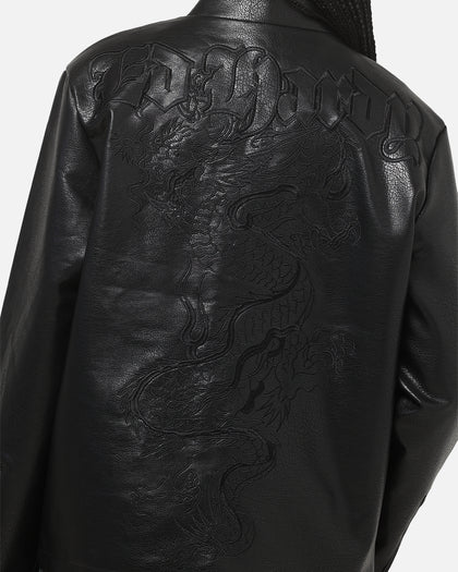 Ed Hardy Fury Biker Jacket Black