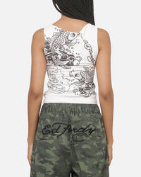 Ed Hardy Women's Koi Tank White