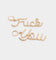 Raising Hell Women's FK Earrings Gold