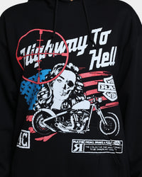 Rats Get Fat Highway To Hell Hoodie Black