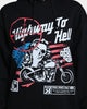 Rats Get Fat Highway To Hell Hoodie Black