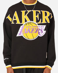 Mitchell & Ness Los Angeles Lakers Shooting Crewneck Black