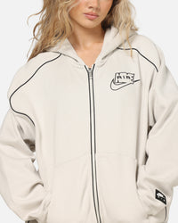 Nike Air Full-Zip Fleece Hoodie Light Bone/Black