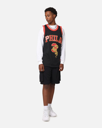 Mitchell & Ness Philadelphia 76ers Allen Iverson 1996 Swingman Jersey Black/Gold