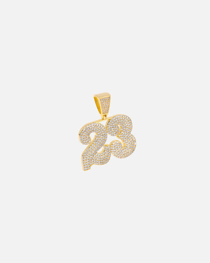 Saint Morta Iced 23 Pendant Iced Gold