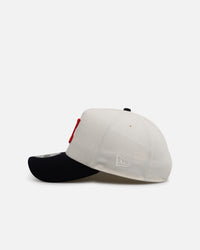 New Era Cleveland Guardians 'Team Color Visor' 9FORTY A-Frame Snapback Chrome/Official Team Color