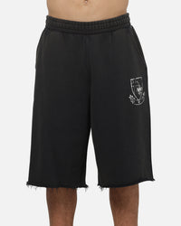 Saint Morta Bloodline Baggy Sweat Shorts Washed Black
