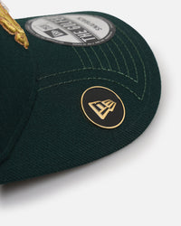 New Era Las Vegas Raiders 'Heritage Golf' Pre-Curved Golfer Snapback Cilantro Green