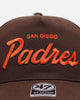 47 Brand San Diego Padres 'Vintage Script' 47 Hitch Snapback Brown