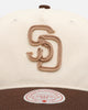 Mitchell & Ness San Diego Padres 'Hand Stitch' Deadstock Snapback Brown