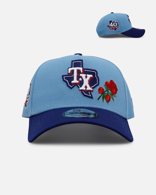 New Era Texas Rangers 'Rose Emblem' 9FORTY A-Frame Snapback Official Team Color