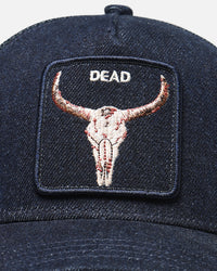 Goorin Bros Denim Dead Trucker Snapback Dark Denim