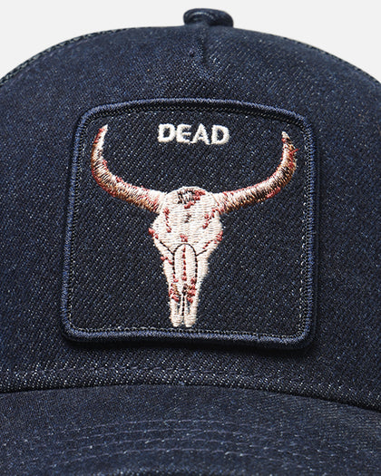 Goorin Bros Denim Dead Trucker Snapback Dark Denim