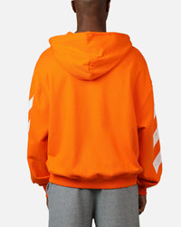 Off White Diag Full Zip Hoodie Orange